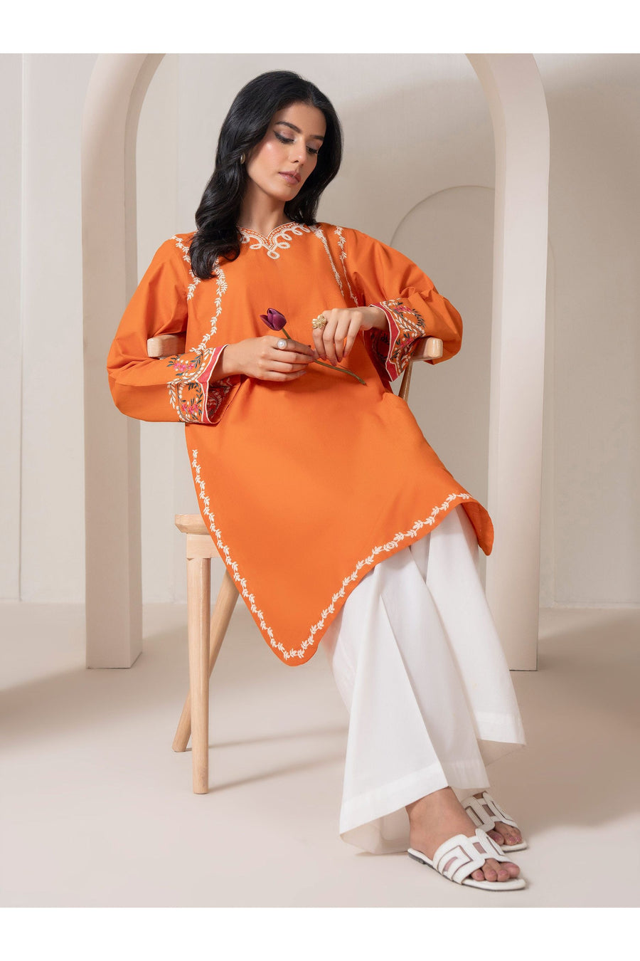 Embroidered Lawn Shirt for Effortless Style