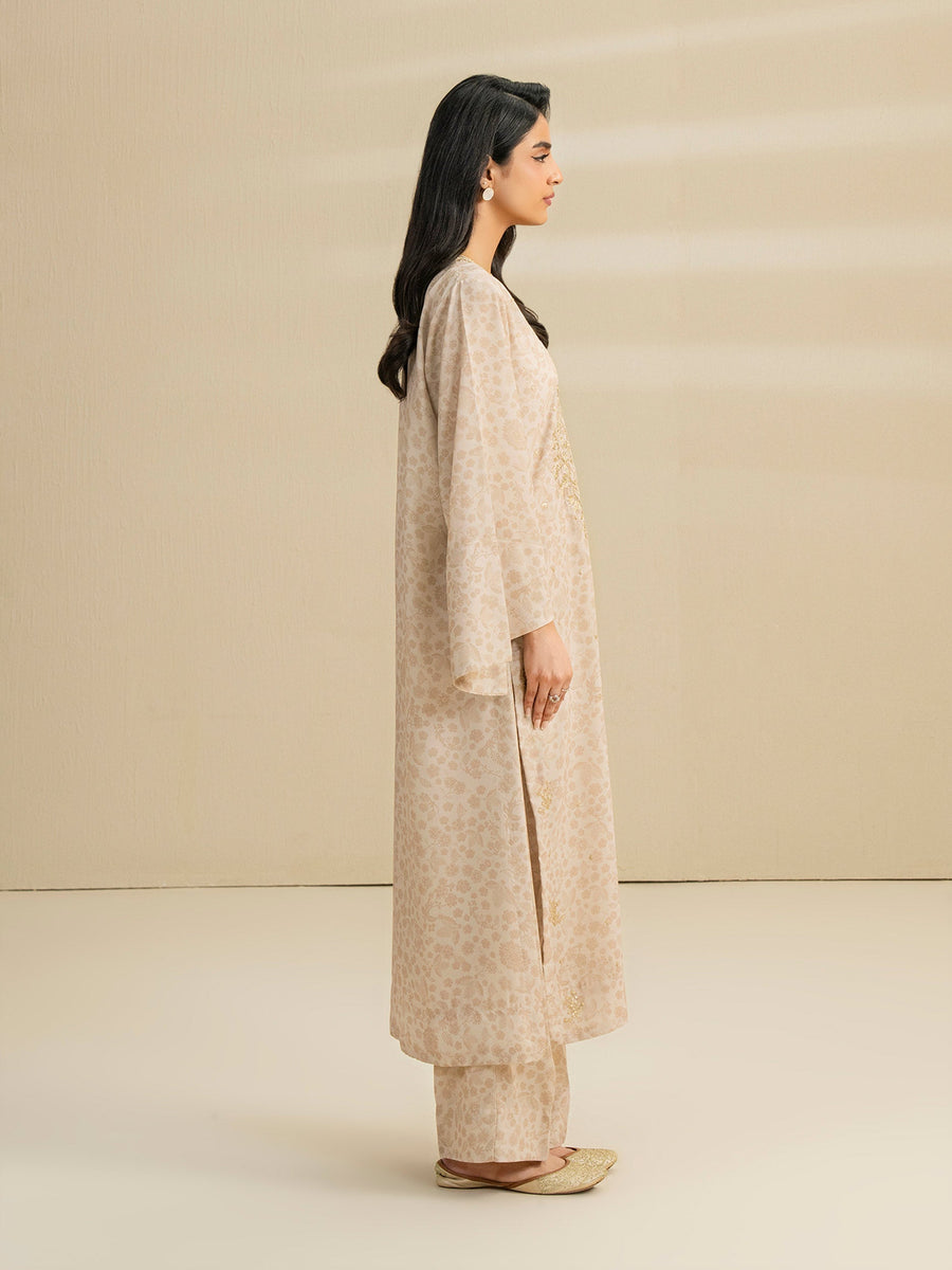 2 Piece Grip Suit-Embroidered (Pret) - Pehnaawaa