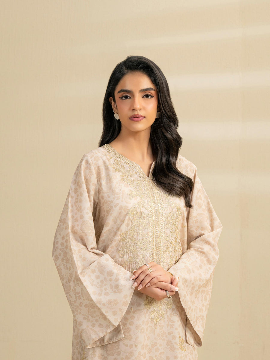 2 Piece Grip Suit-Embroidered (Pret) - Pehnaawaa