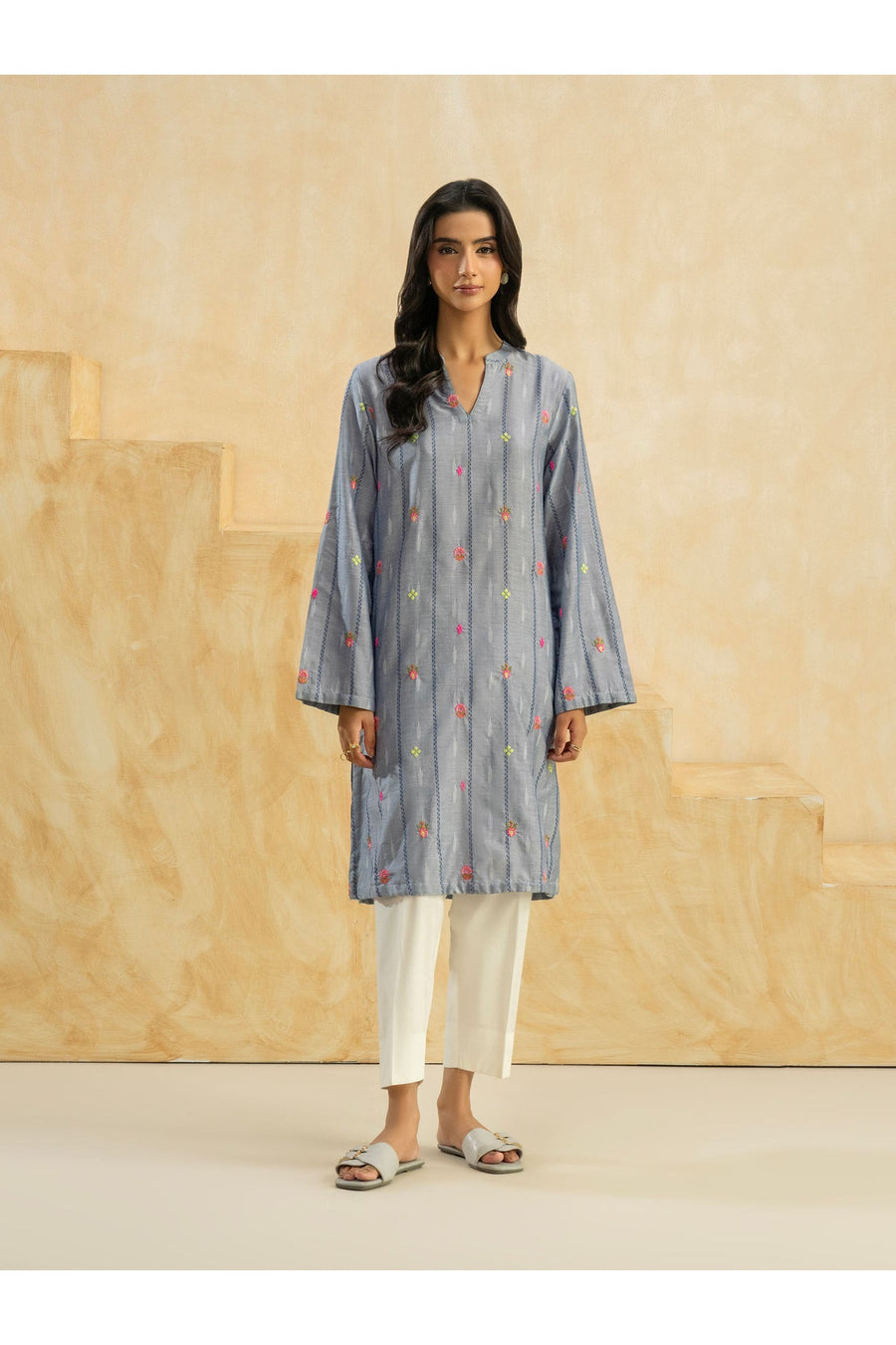 Embroidered Denim Shirt for Everyday Style