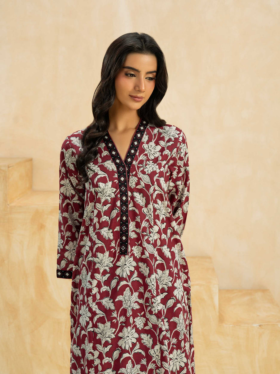 2 Piece Cambric Suit-Printed (Pret)