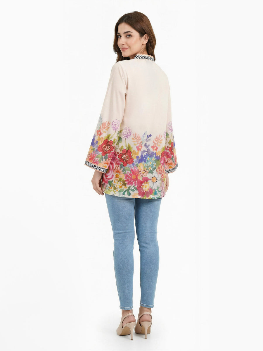 Printed Lawn Eastern Top