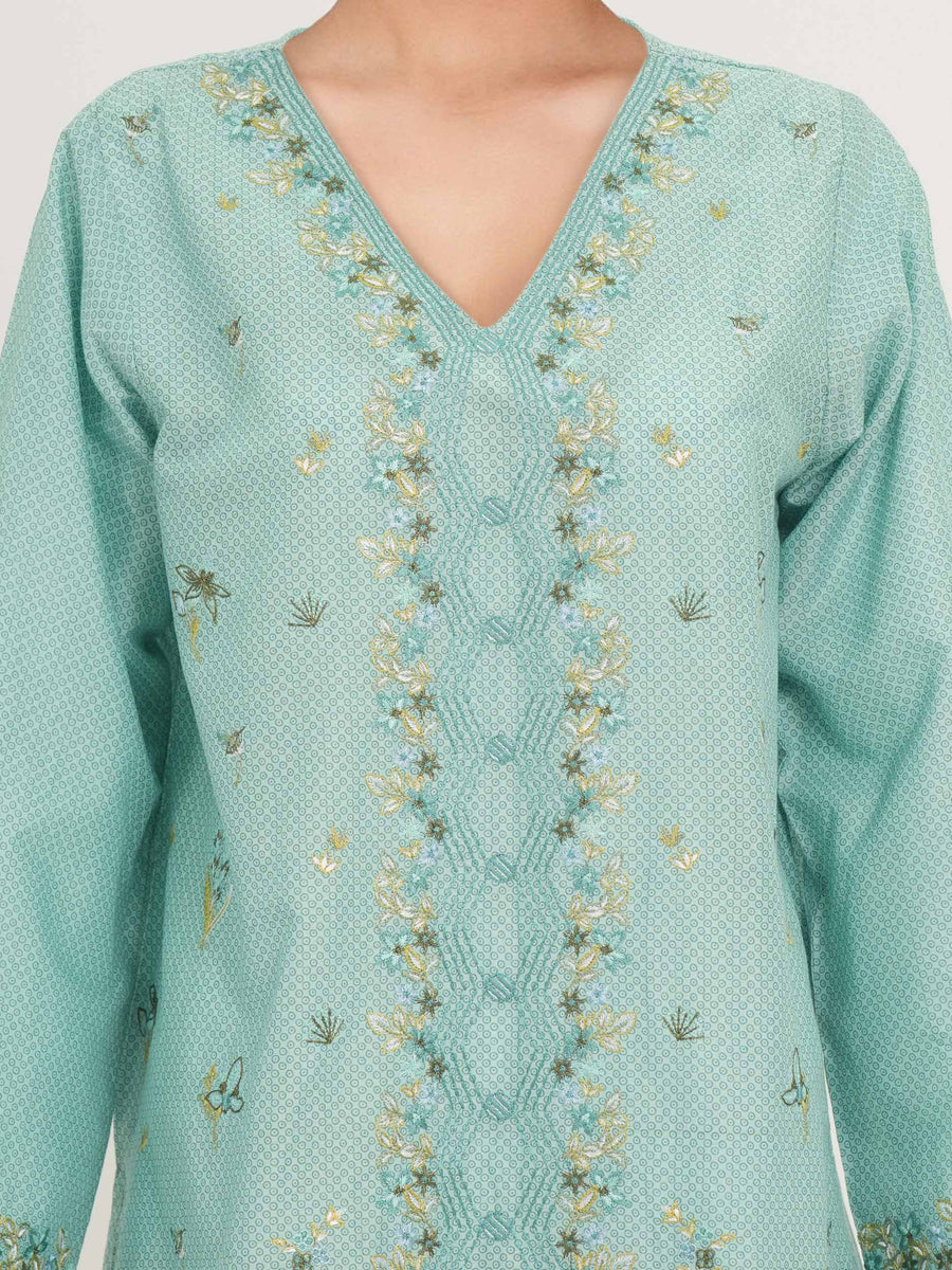 Printed Lawn Eastern Top 299