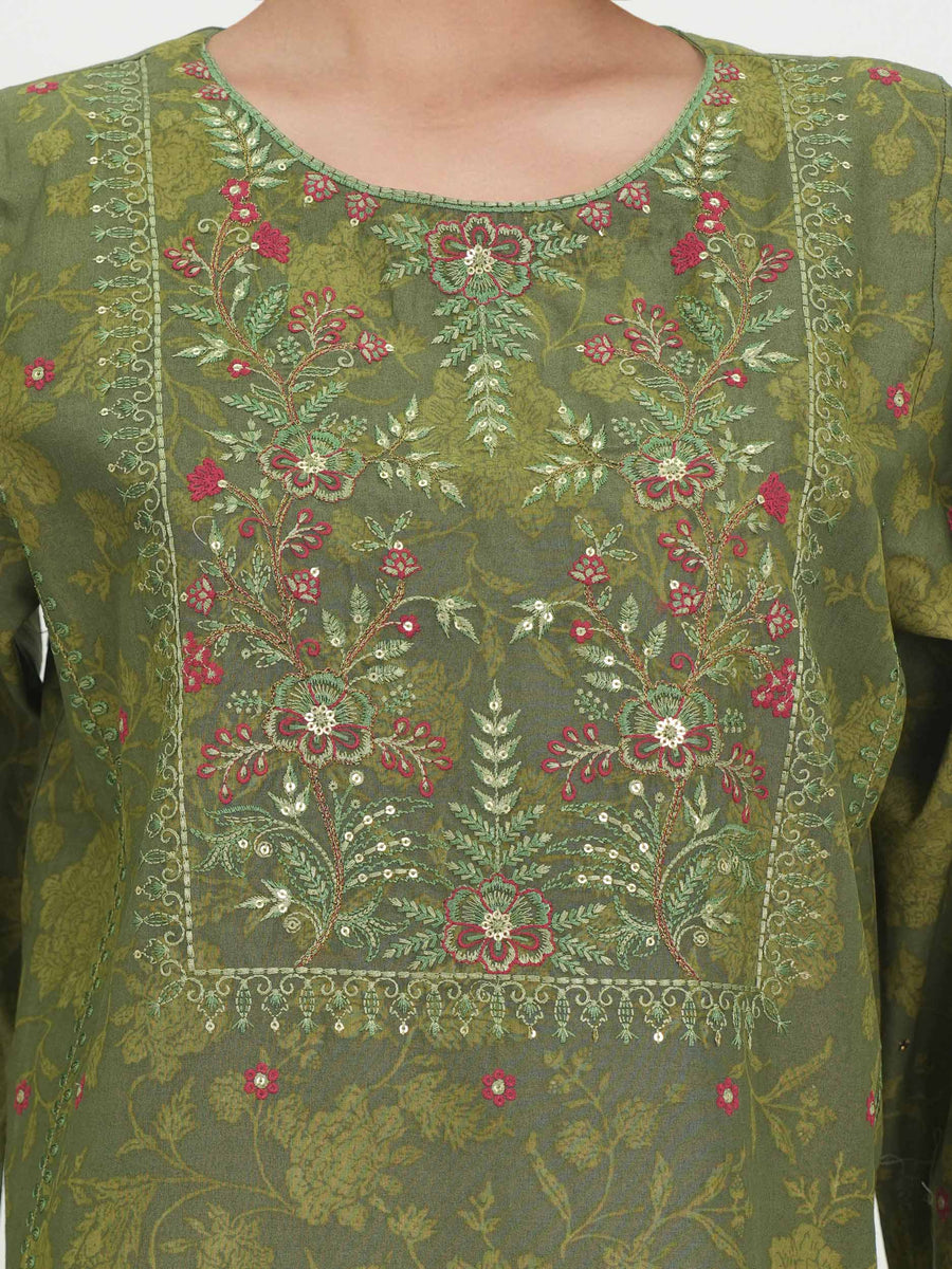 Printed Lawn Eastern Top | Sequin