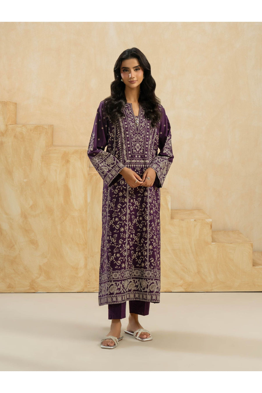 Embroidered Cambric 2 Piece Suit Set