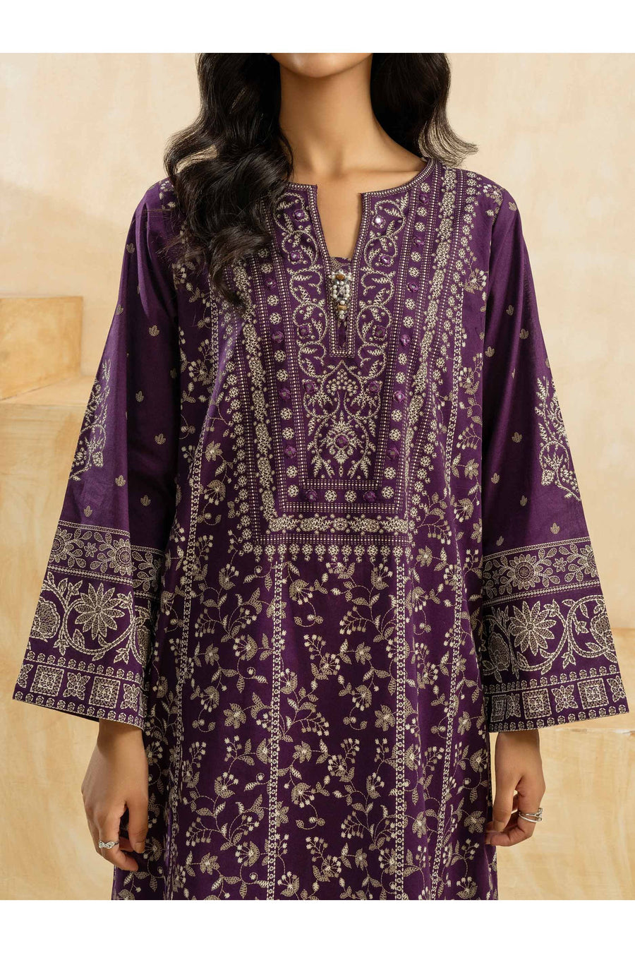 Embroidered Cambric 2 Piece Suit Set