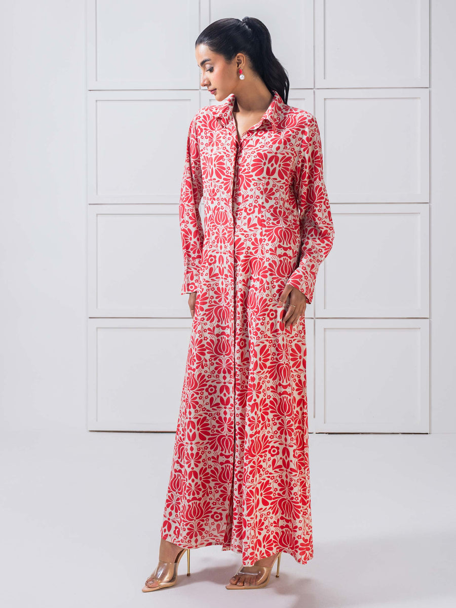 Viscose Dress-Printed (Pret)