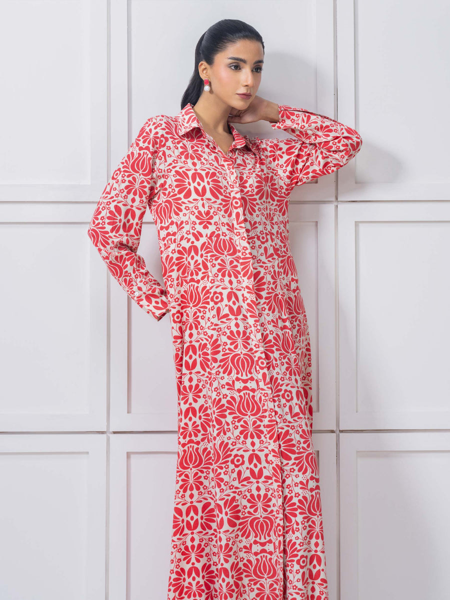 Viscose Dress-Printed (Pret)