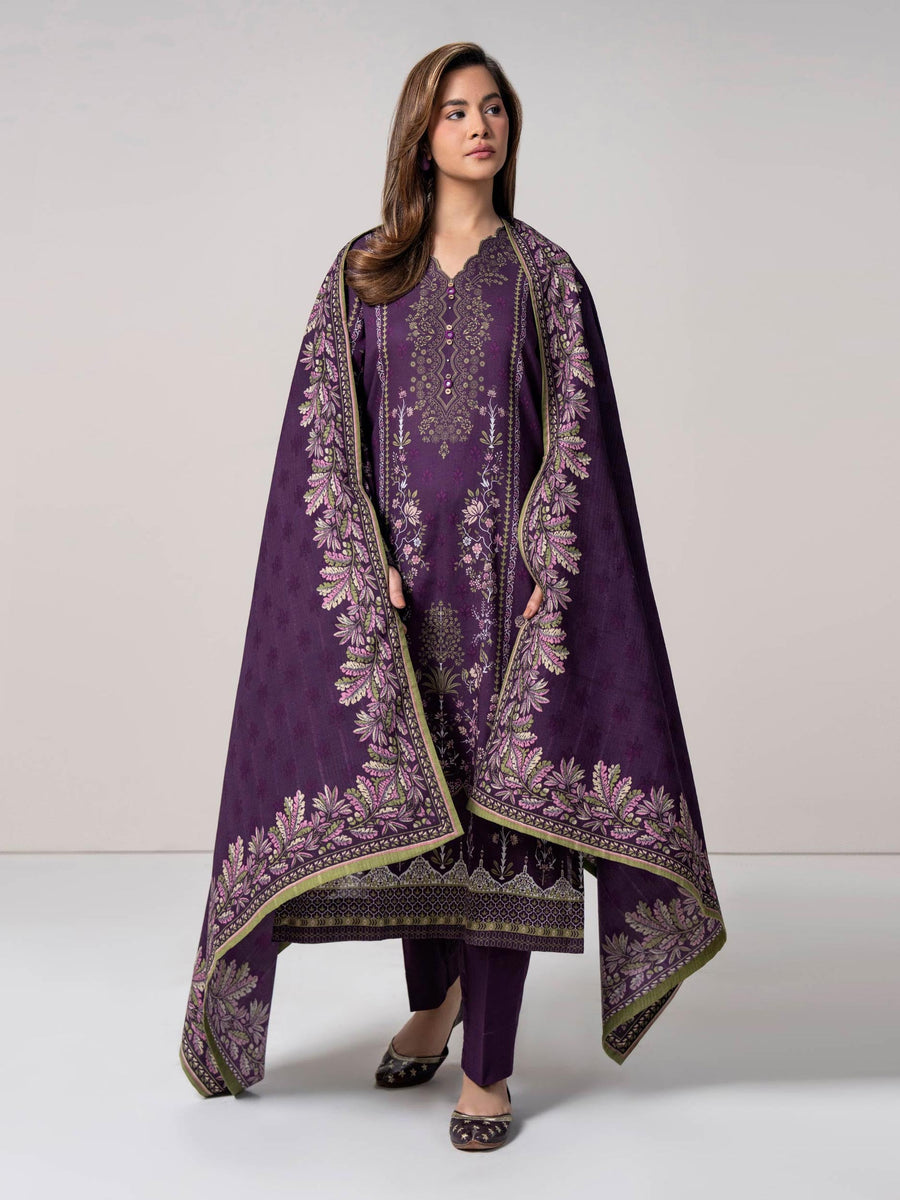 3 Piece Khaddar Suit (Pret)