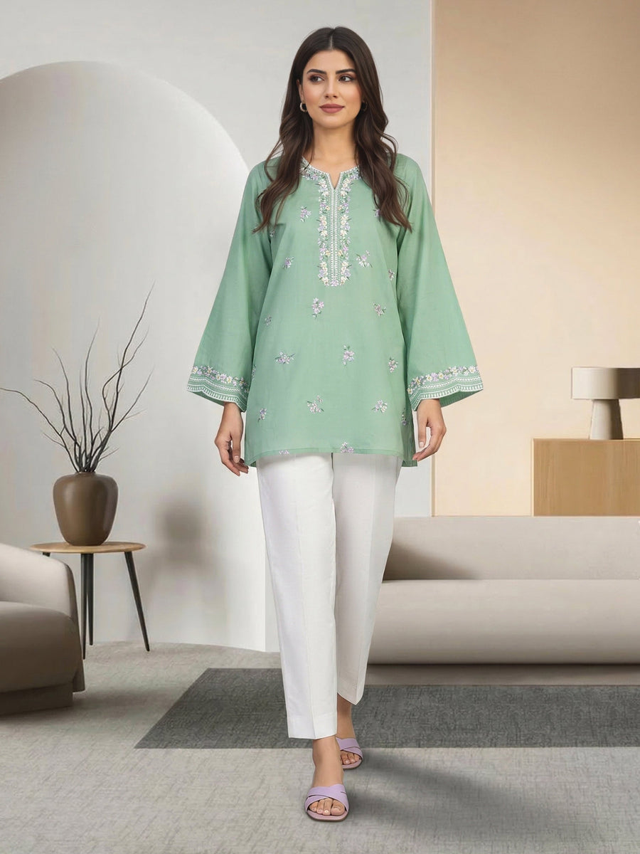 Mint Lawn Eastern Top