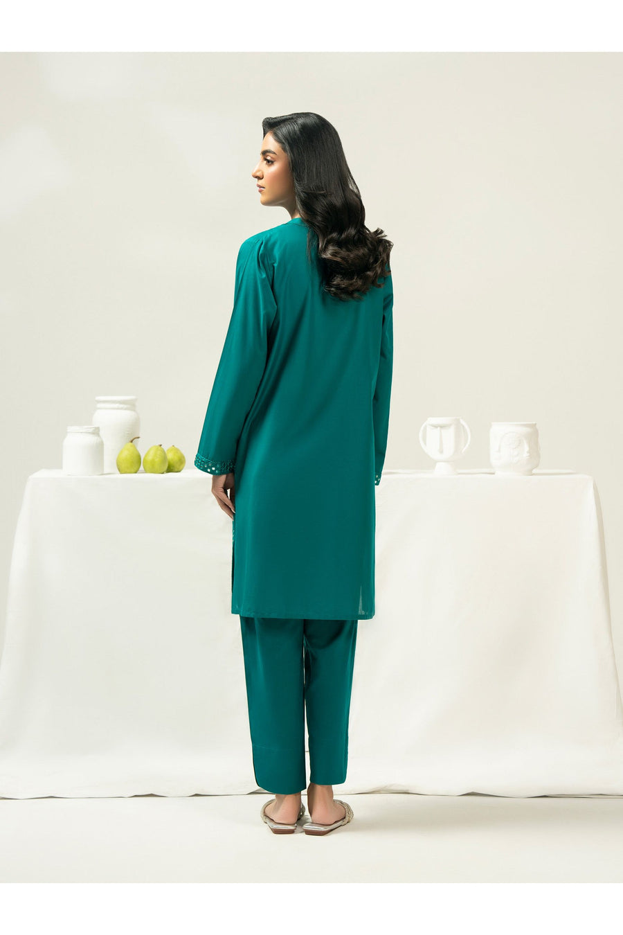 Embroidered Cambric 2 Piece Suit Set