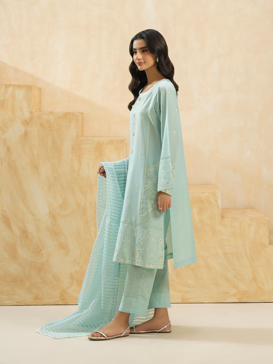 3 Piece Lawn Suit-Embroidered (Pret) - Pehnaawaa