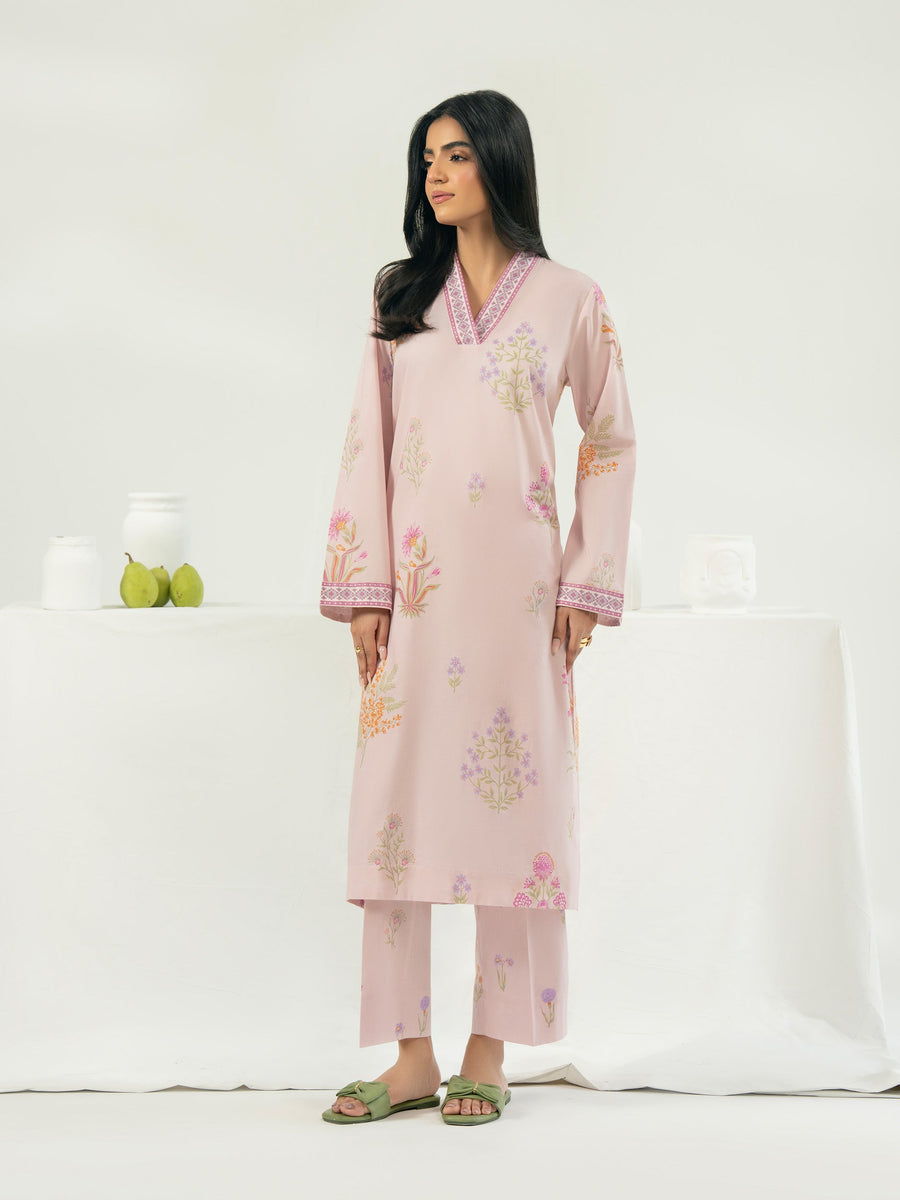 2 Piece Cambric Suit-Printed (Pret)