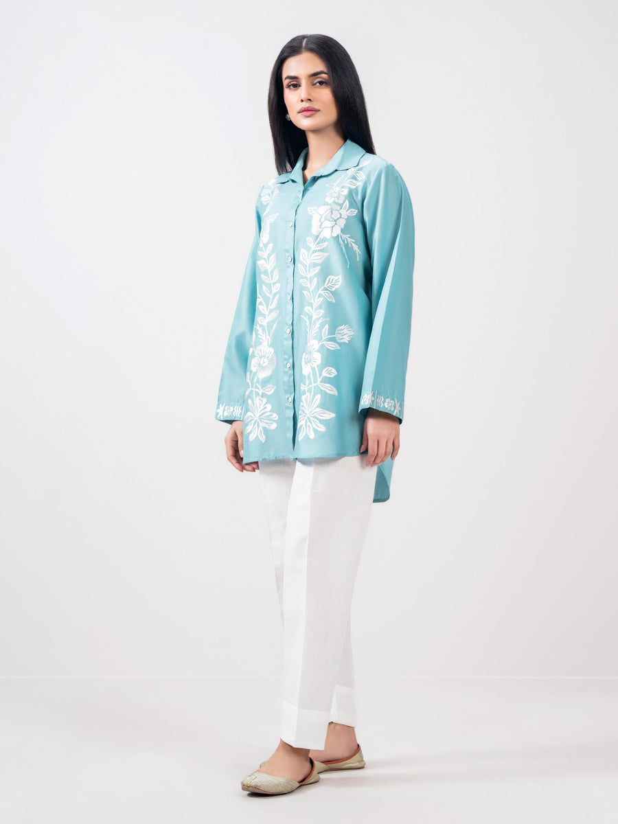 Sky Blue Cambric Eastern Top