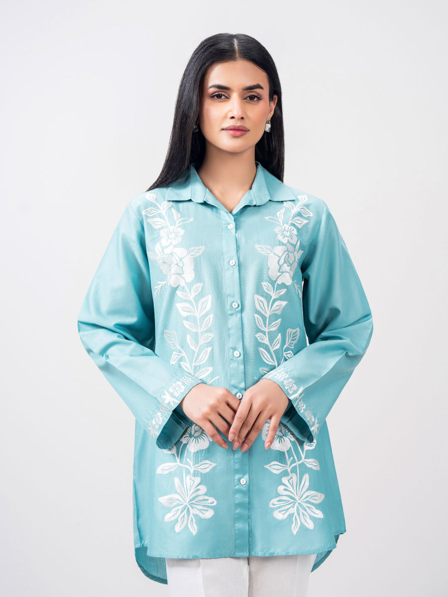 Sky Blue Cambric Eastern Top