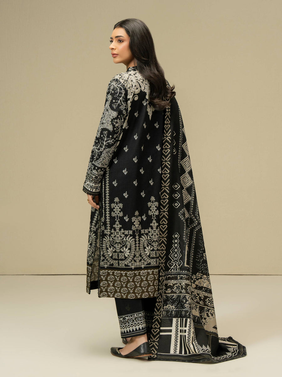 3 Piece Khaddar Suit-Paste Print (Pret)