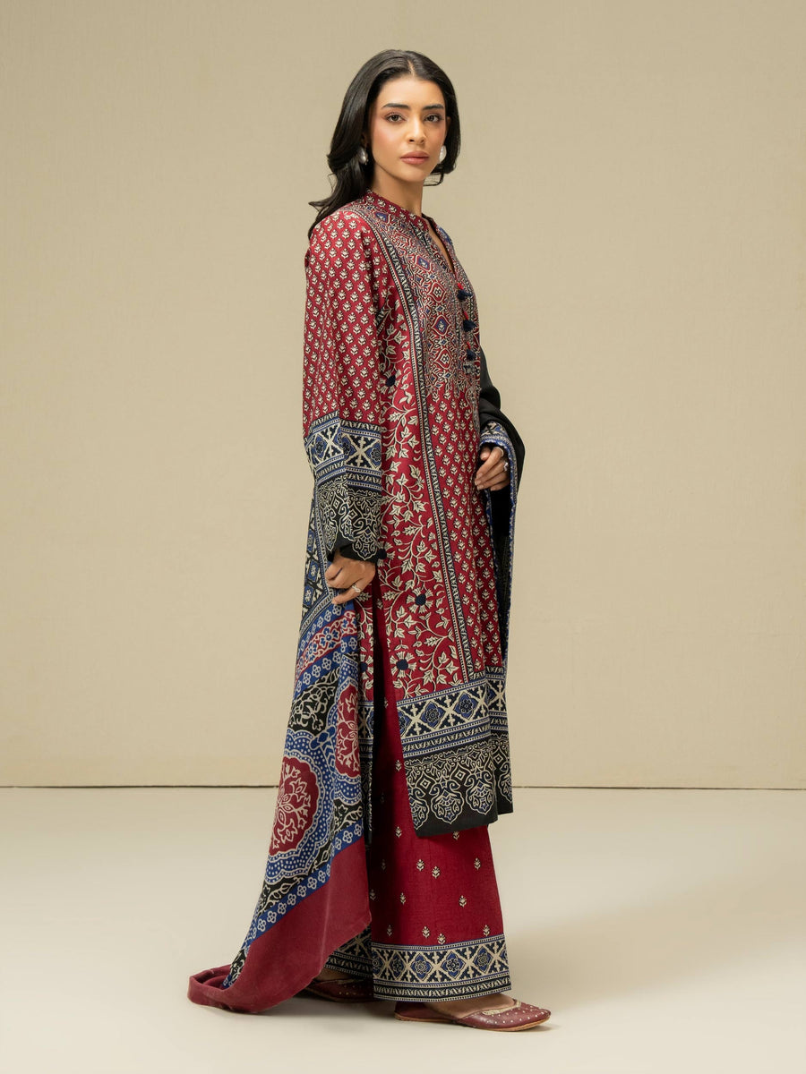 3 Piece Khaddar Suit-Prined (Pret)
