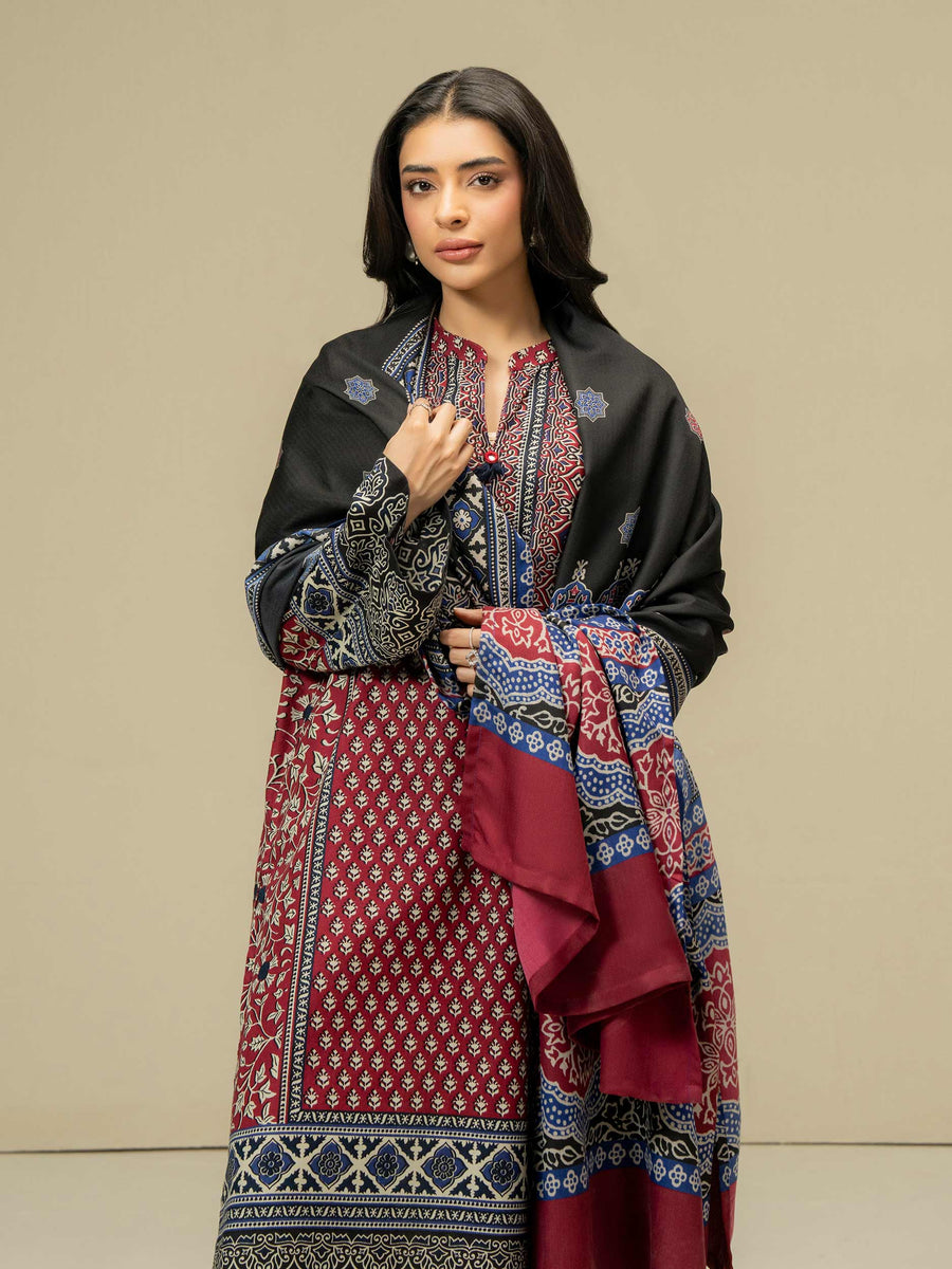 3 Piece Khaddar Suit-Prined (Pret)