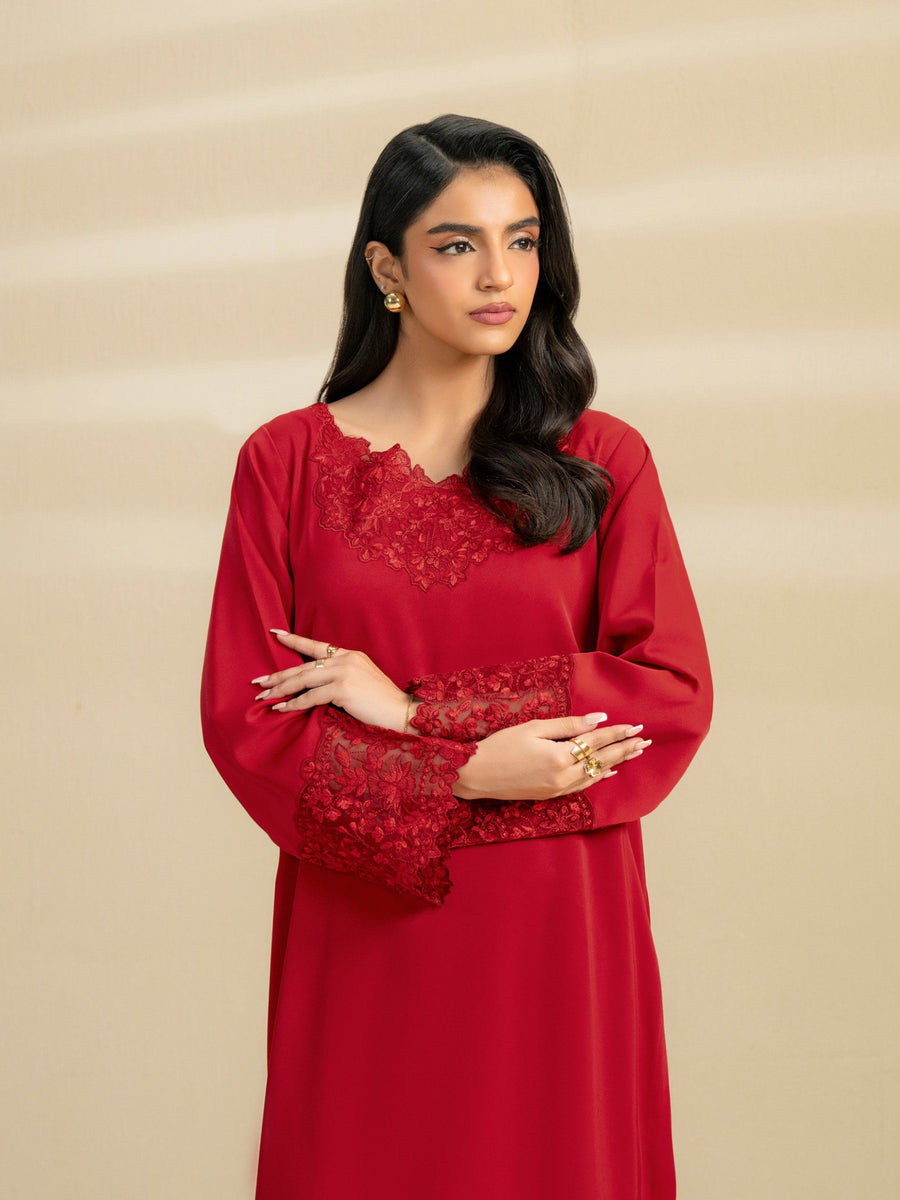 2 Piece Grip Suit-Embroidered (Pret) - Pehnaawaa