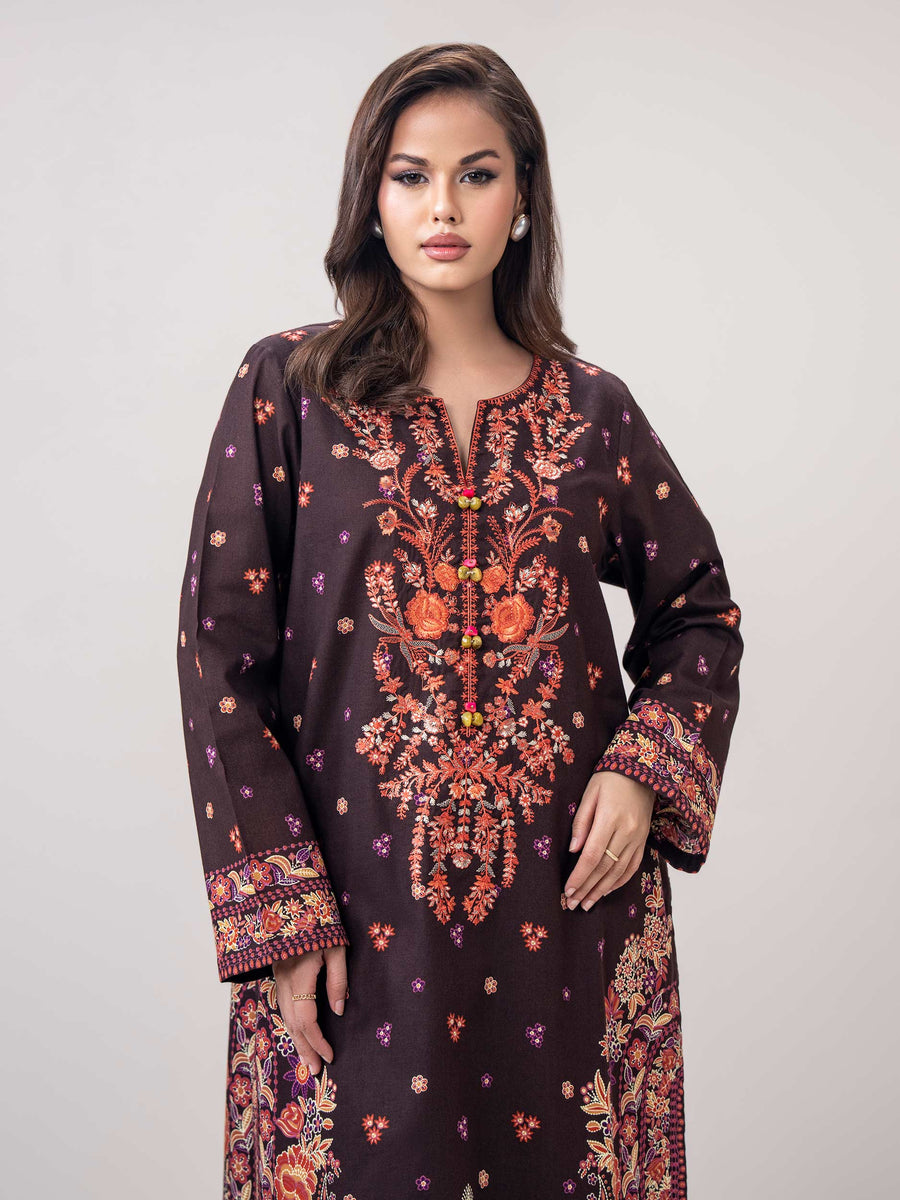 2 Piece Khaddar Suit (Pret) - Pehnaawaa