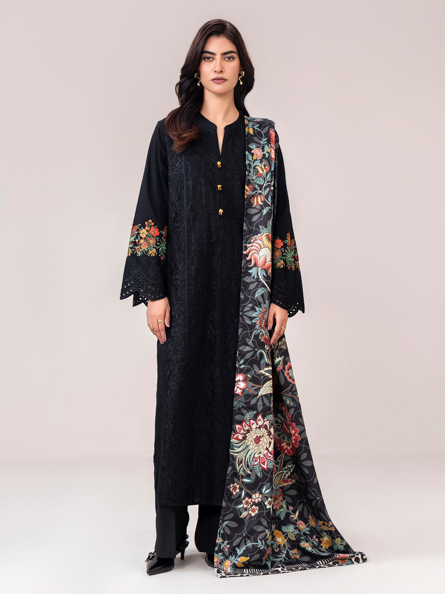 2 Piece Khaddar Suit- Embroidered (Pret) - Pehnaawaa