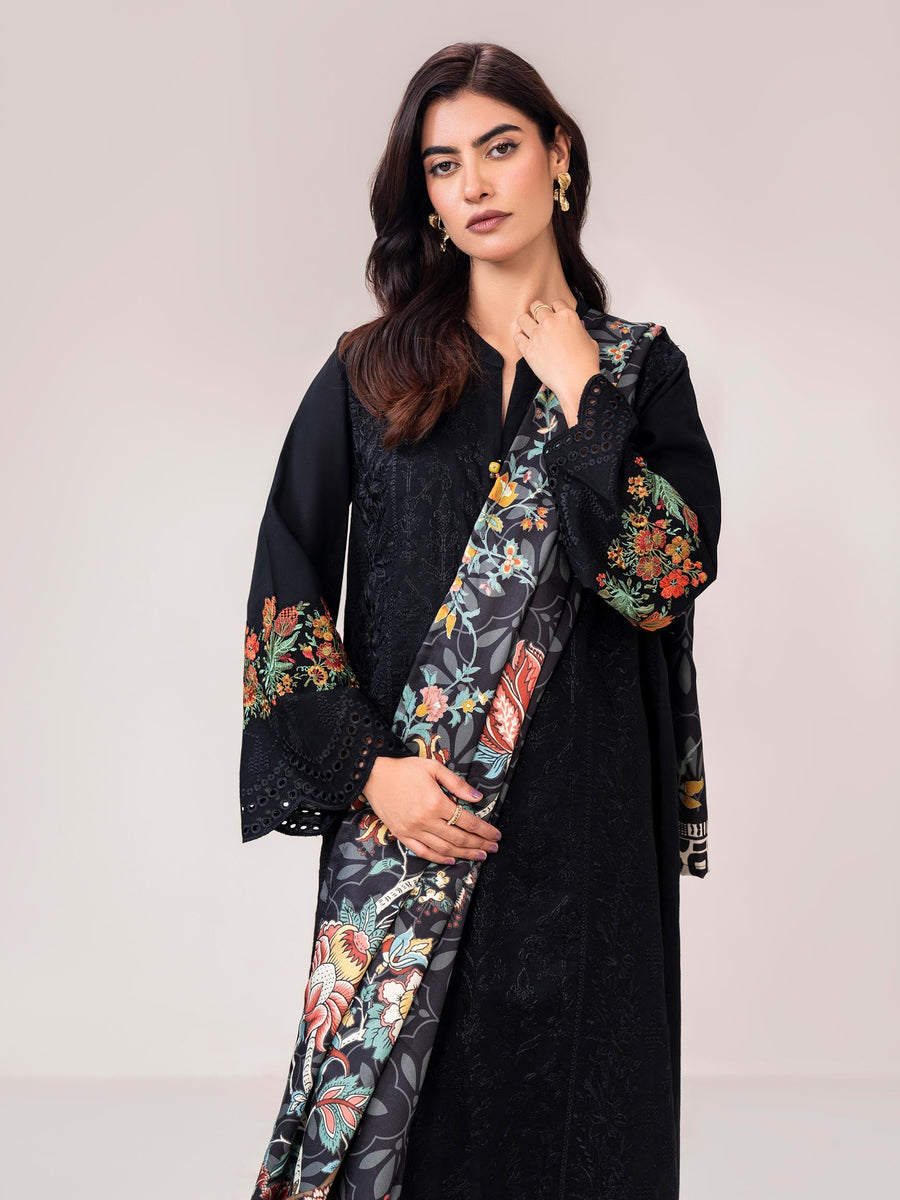 2 Piece Khaddar Suit- Embroidered (Pret) - Pehnaawaa