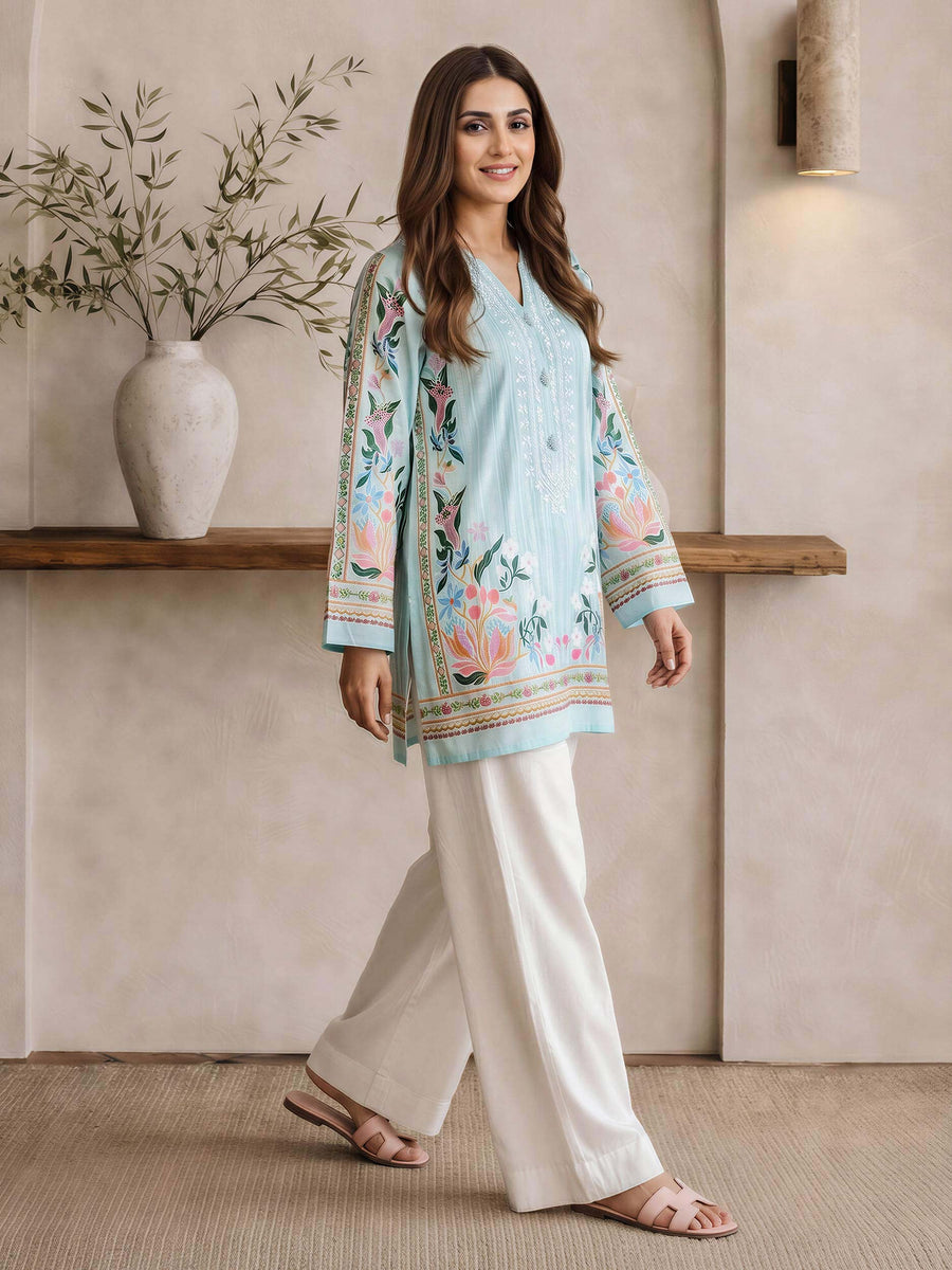 Lawn Kurti- Embroidered (Pret) - Pehnaawaa