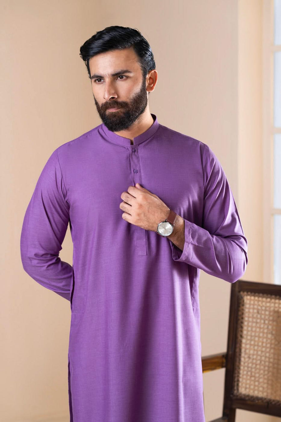 Grade A Silk Cotton Blend Kurta India - Pehnaawaa