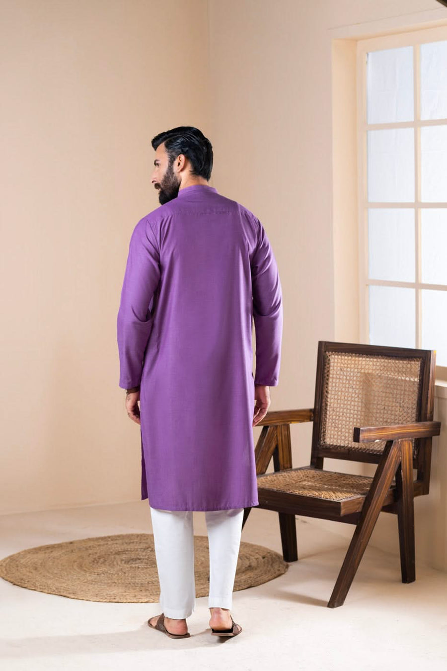 Grade A Silk Cotton Blend Kurta India - Pehnaawaa