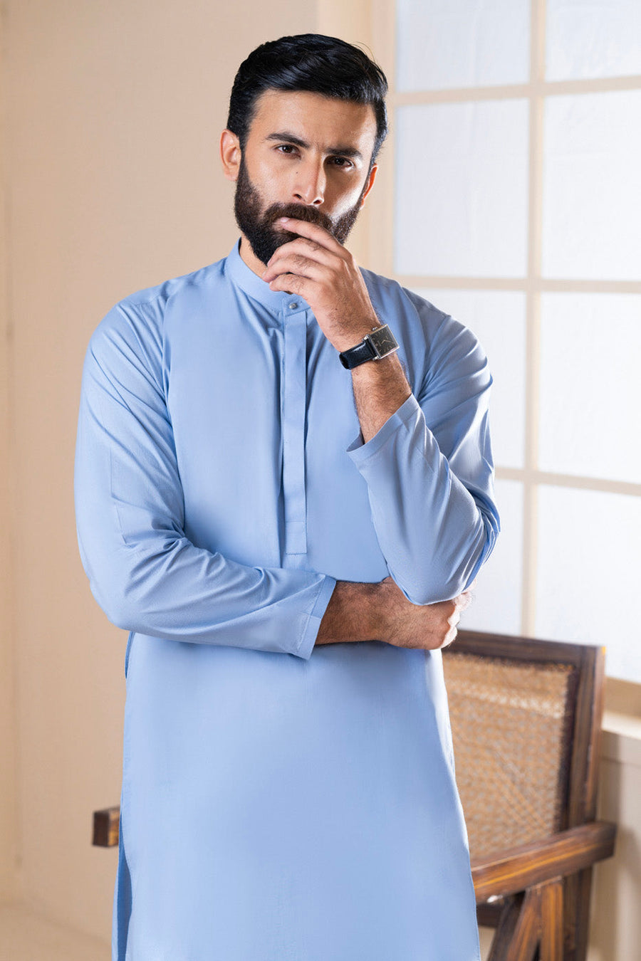 BlossomFit Premium Kurta Band Collar - Pehnaawaa
