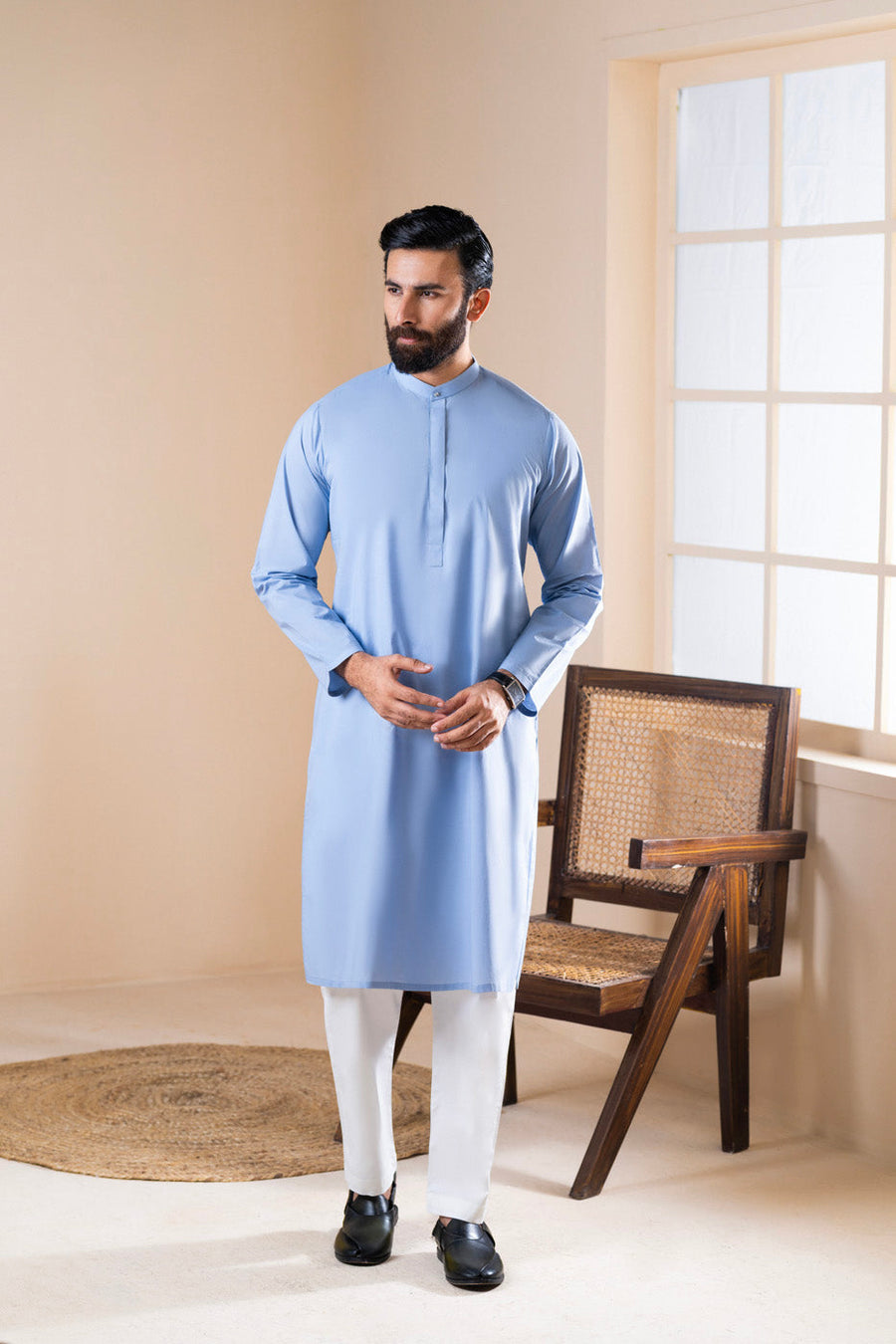 BlossomFit Premium Kurta Band Collar - Pehnaawaa