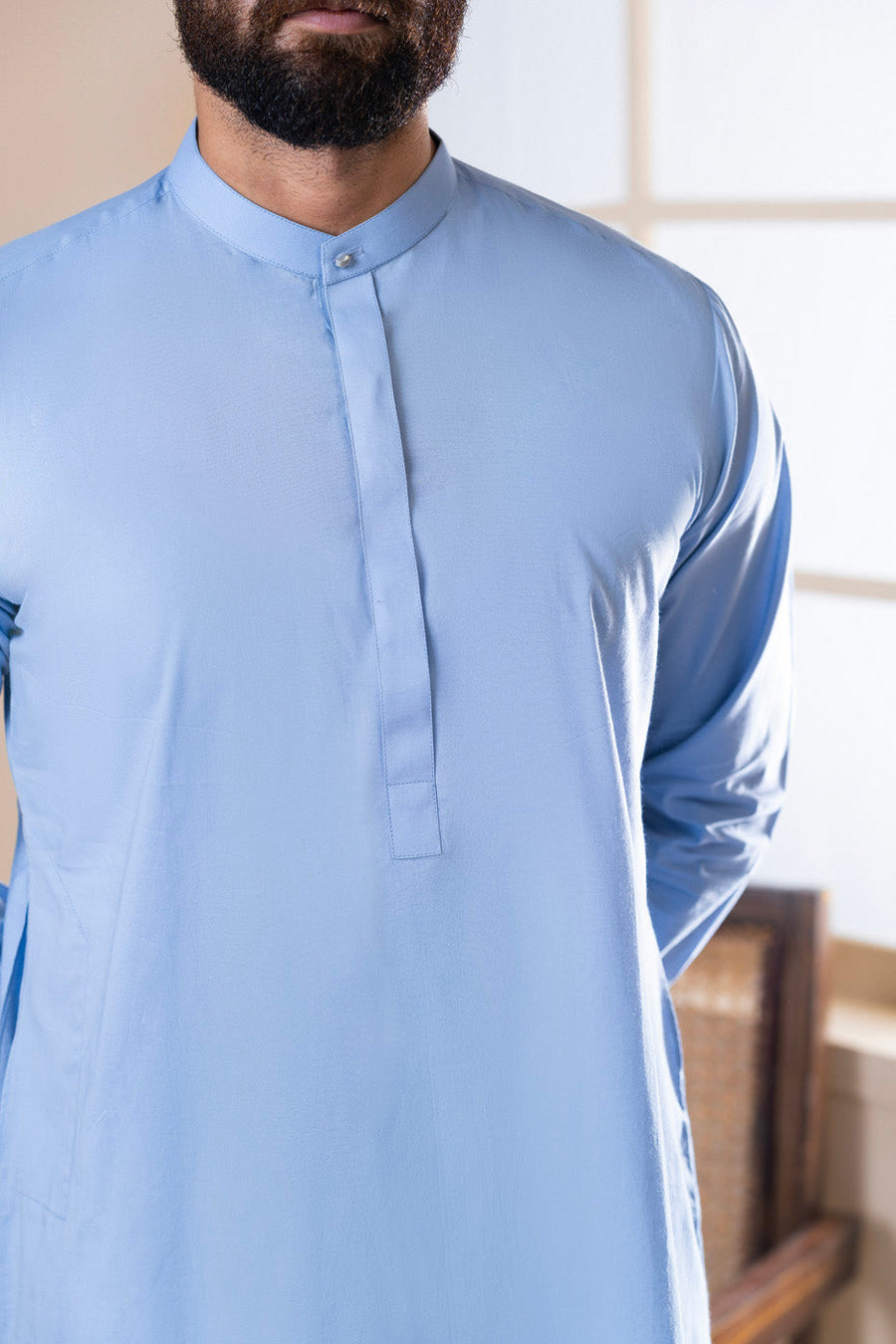 BlossomFit Premium Kurta Band Collar - Pehnaawaa