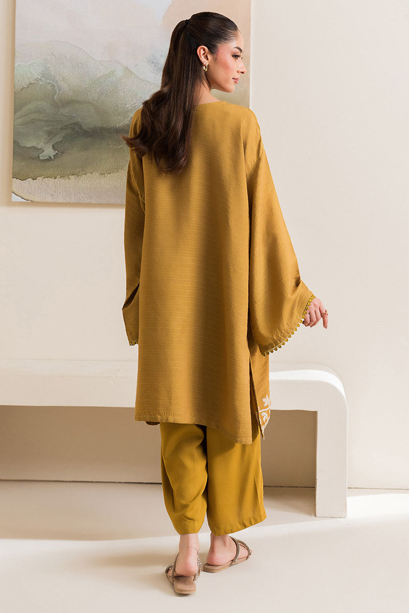 SAGE GREEN EMBROIDERED LINEN SHIRT - Pehnaawaa