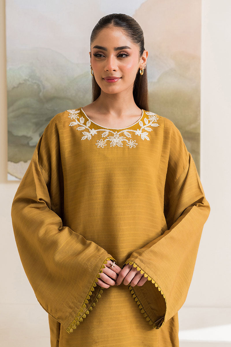 SAGE GREEN EMBROIDERED LINEN SHIRT - Pehnaawaa