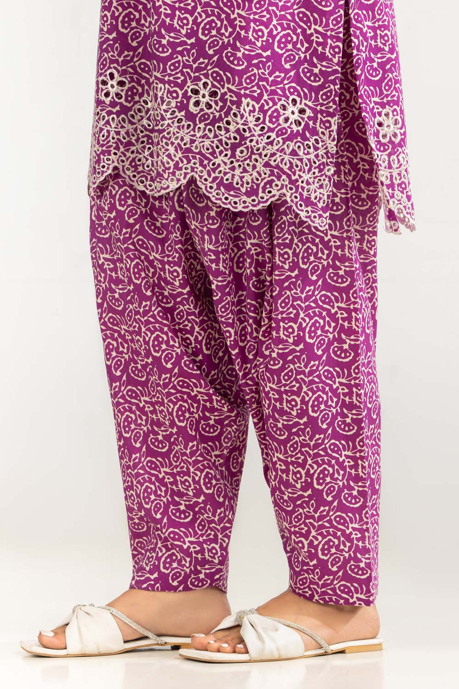 Purple Printed Summer Co-Ord Set - Pehnaawaa