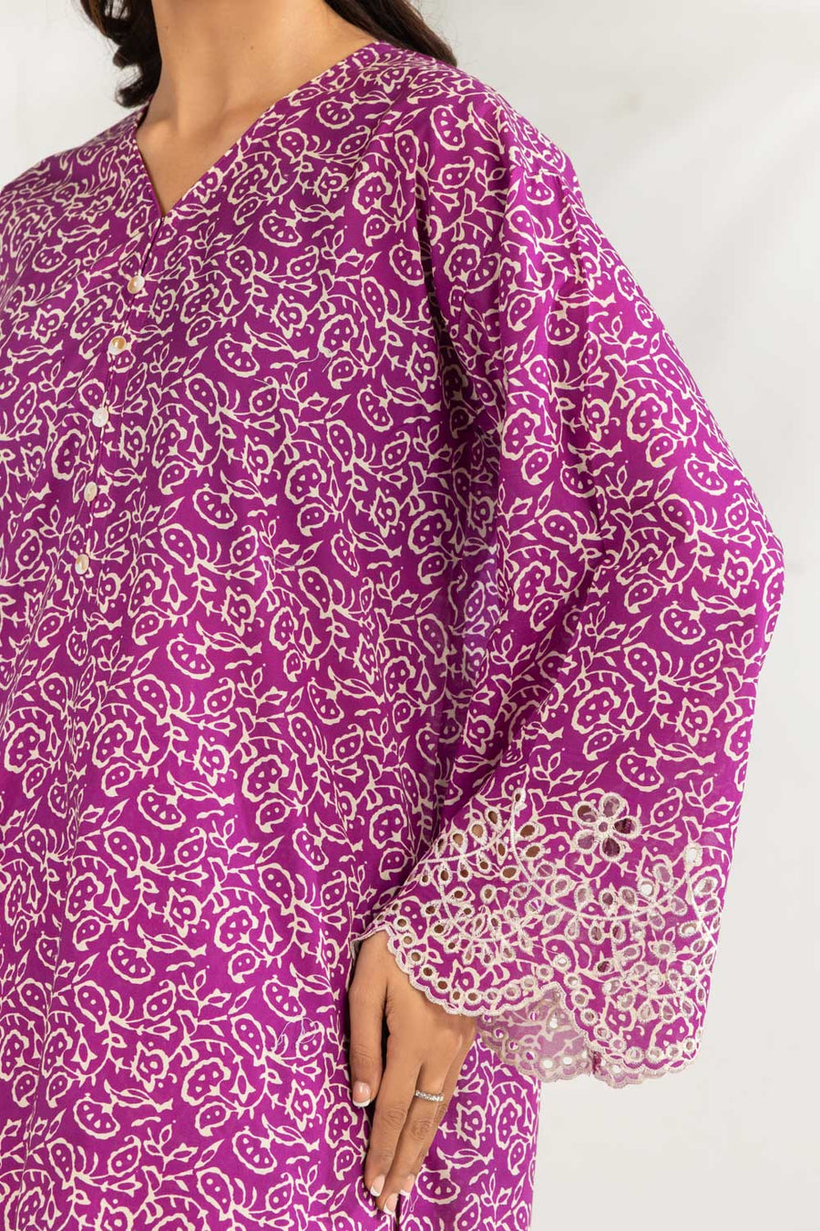 Purple Printed Summer Co-Ord Set - Pehnaawaa
