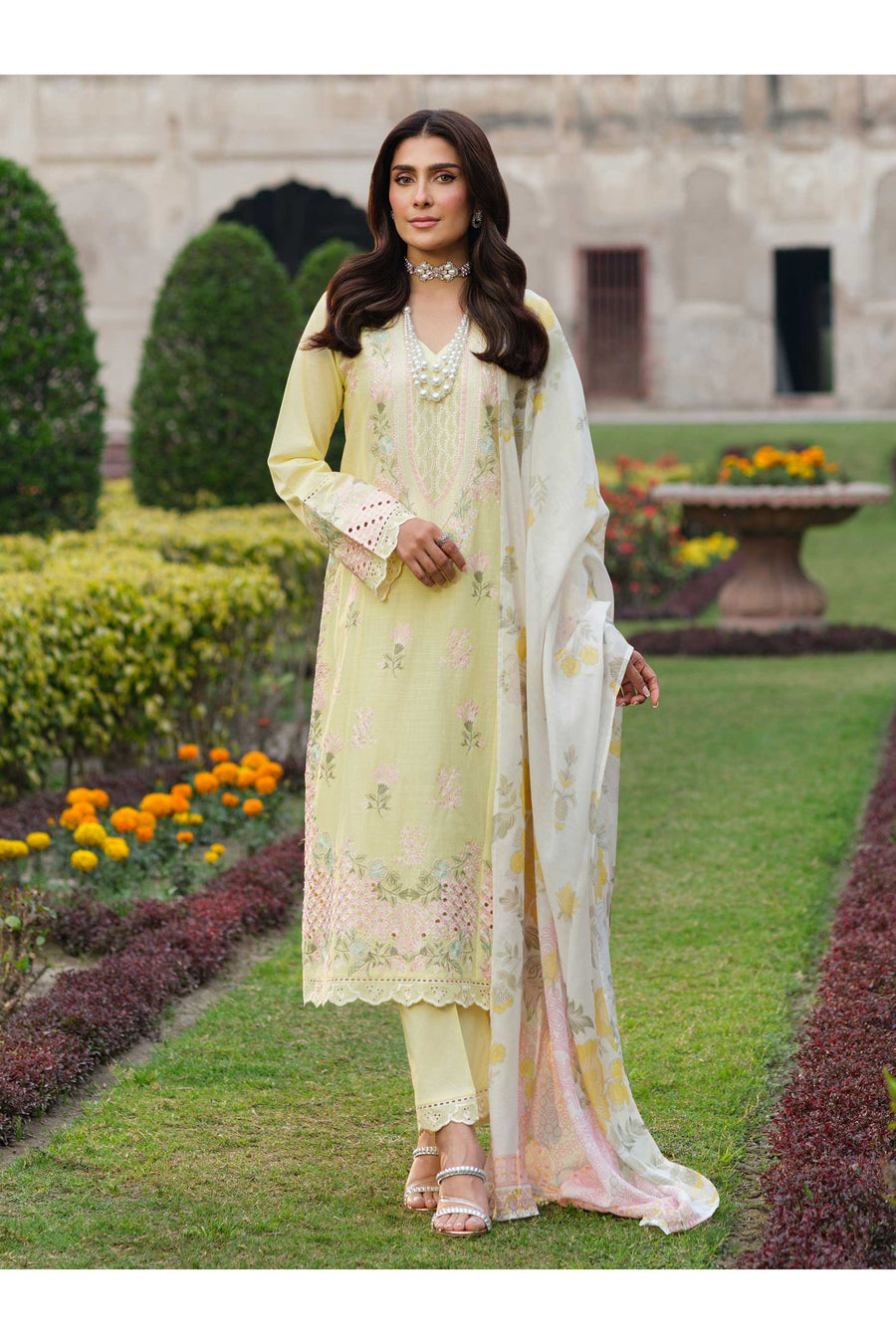 Embroidered 3 Piece Lawn Suit for Summer Fun