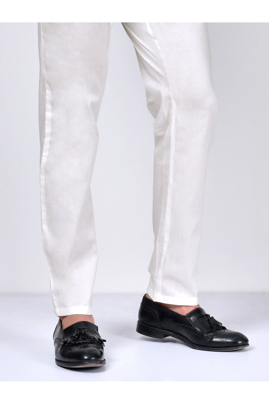 Dyed Cotton Trousers for Elegant Comfort