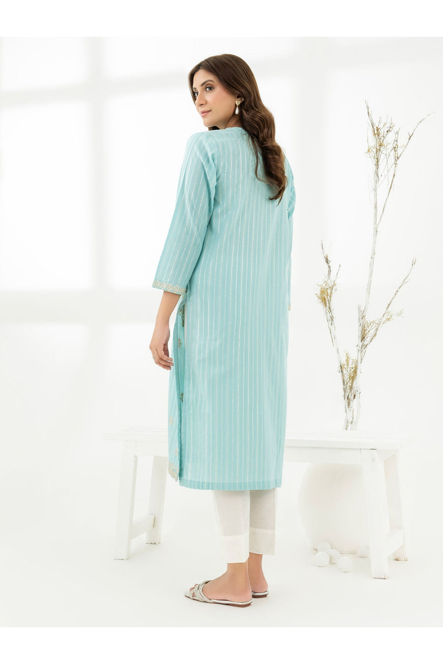Embroidered Yarn-Dyed Casual Shirt