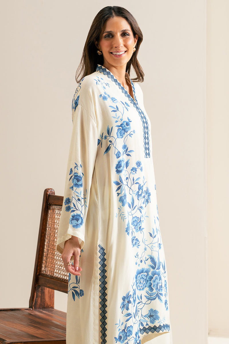 GARDENIA GRACE-2PC (SHIRT & DUPATTA) - Pehnaawaa