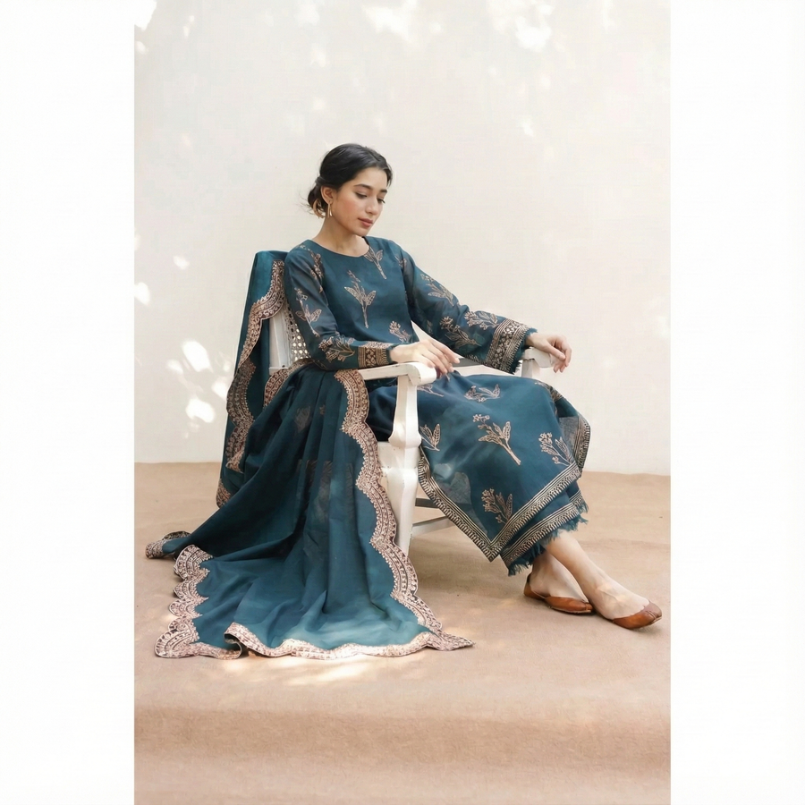 Zinc Aura 3-Piece Stitched Suit