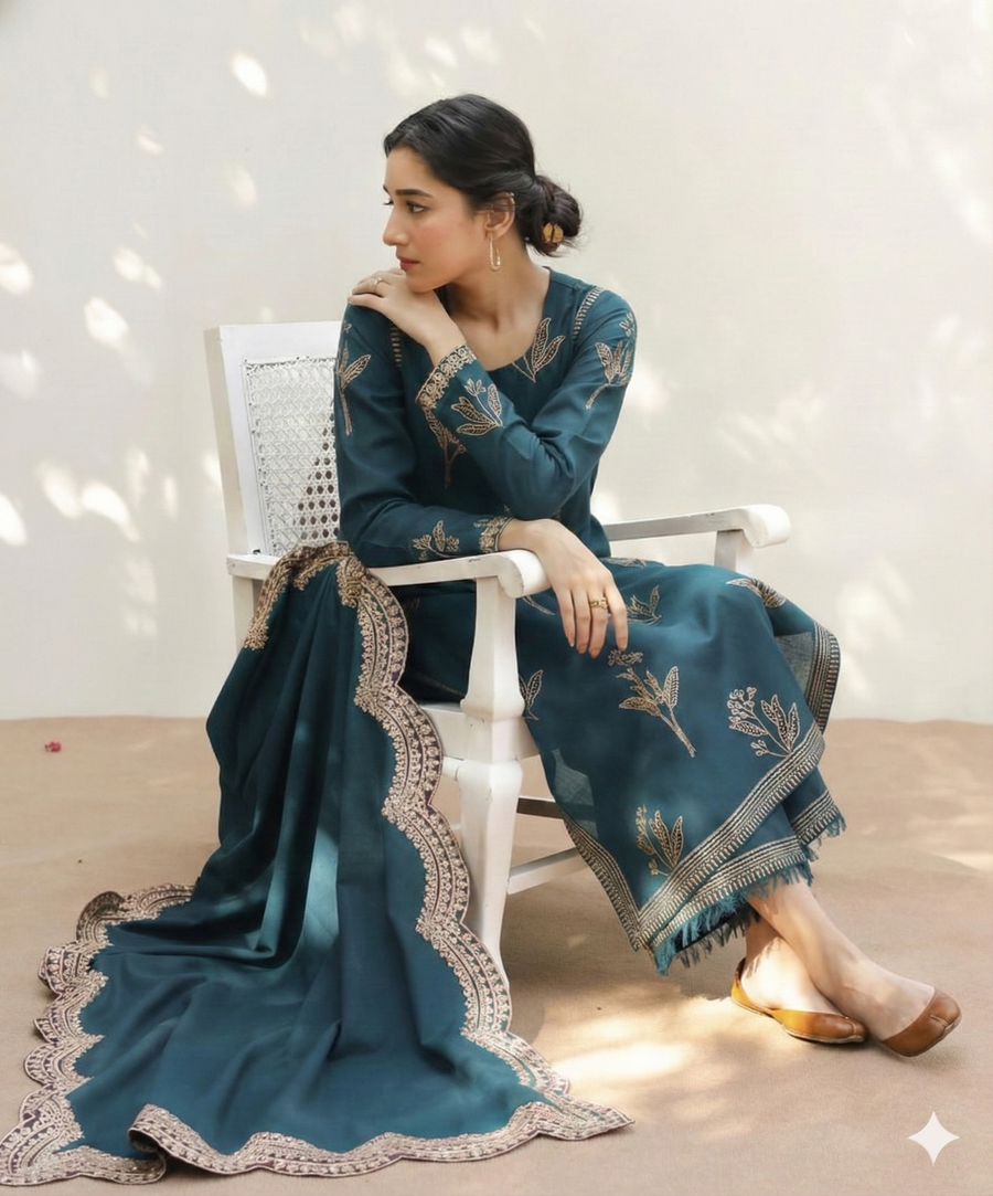 Zinc Aura 3-Piece Stitched Suit