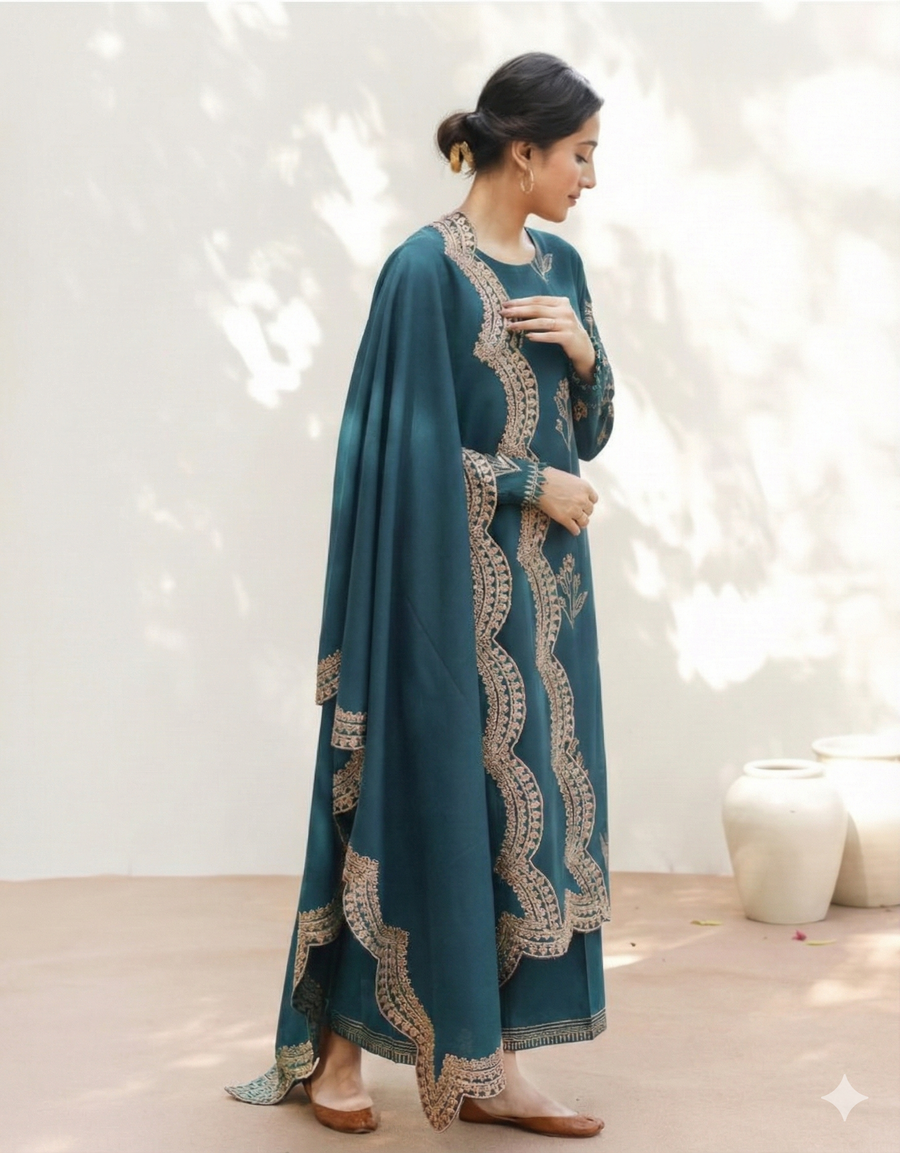 Zinc Aura 3-Piece Stitched Suit