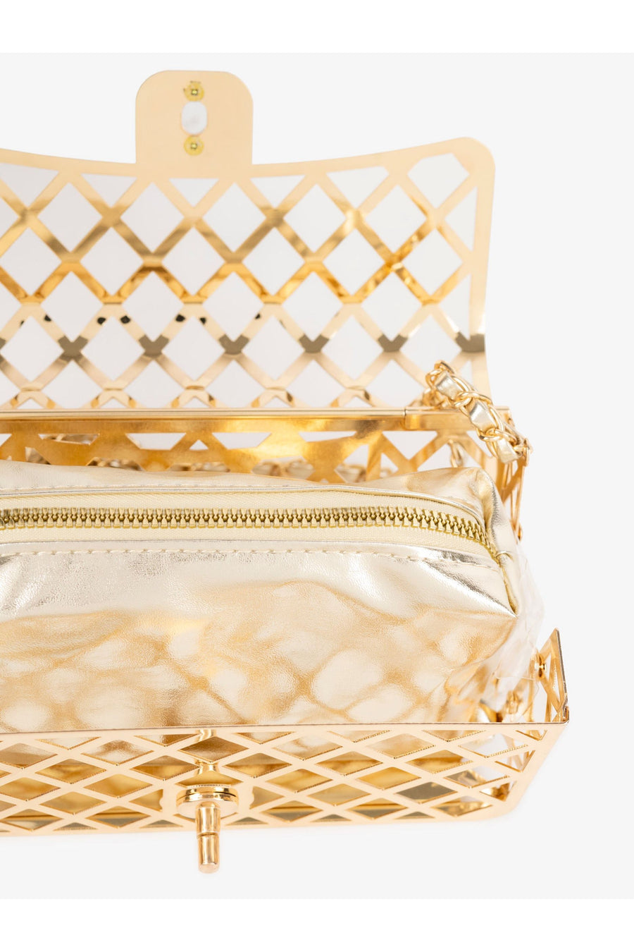 Chic Metal Clutch For Elegant Evening Occasions And Weddings