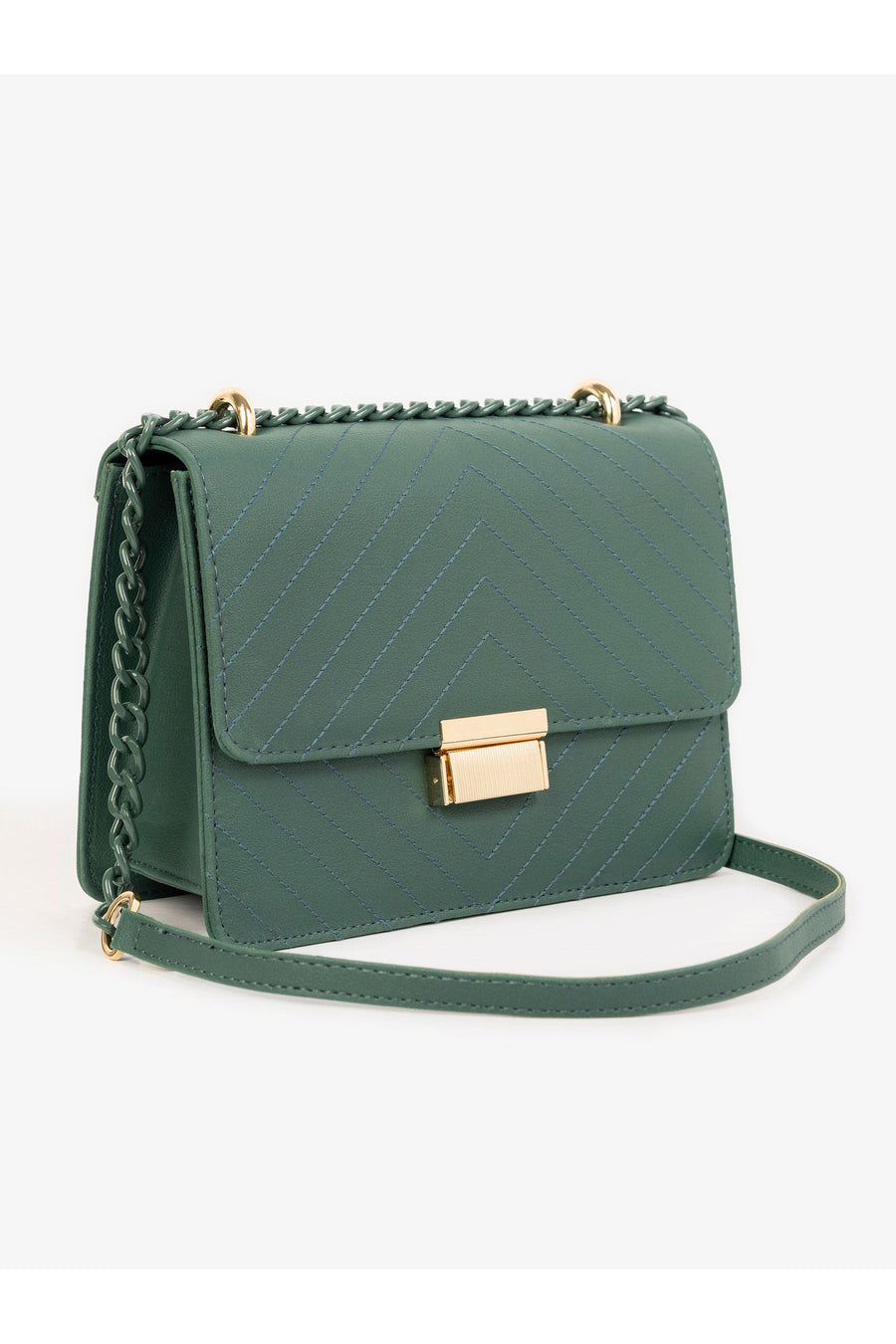 Chevron Stitch Handbag For Effortless Style And Elegant Charm