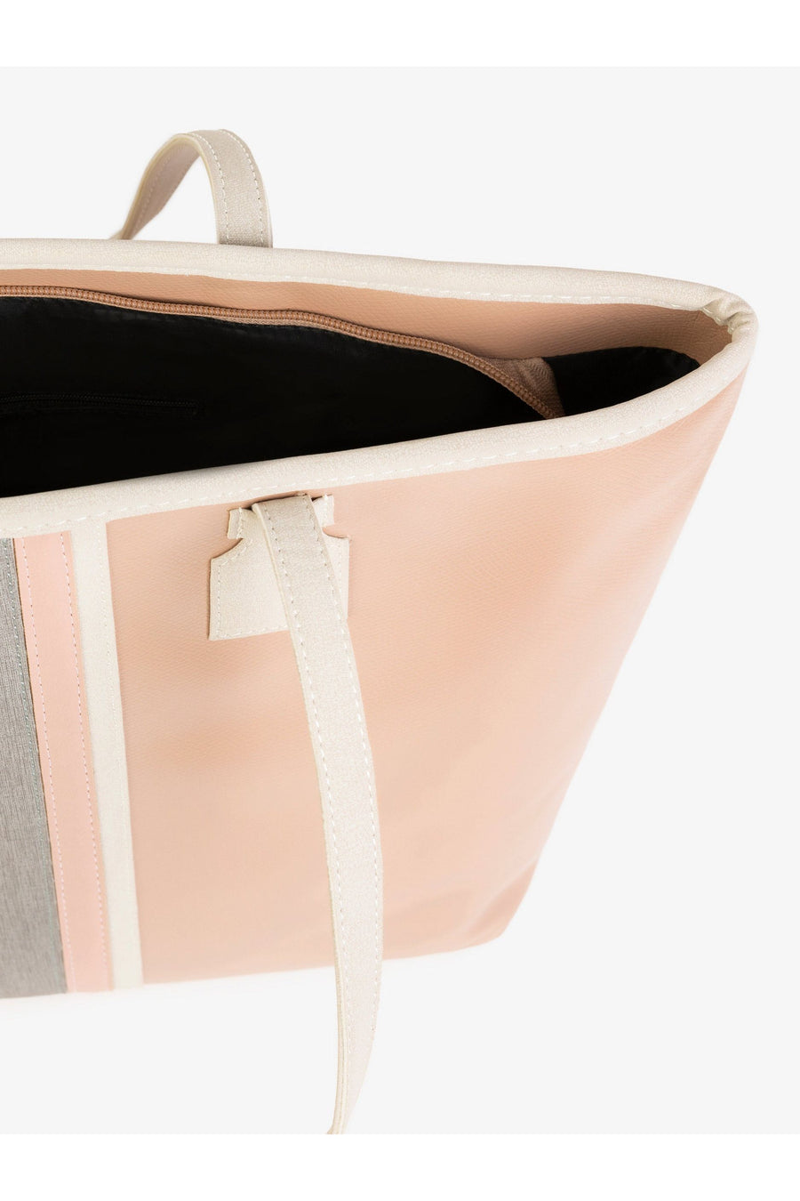 Elegant Mauve Striped Tote Bag For Everyday Style And Sophistication