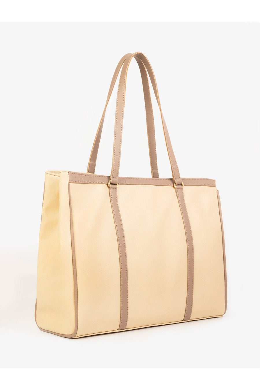 Timeless Beige Rexine Square Tote Bag For Every Elegant Occasion