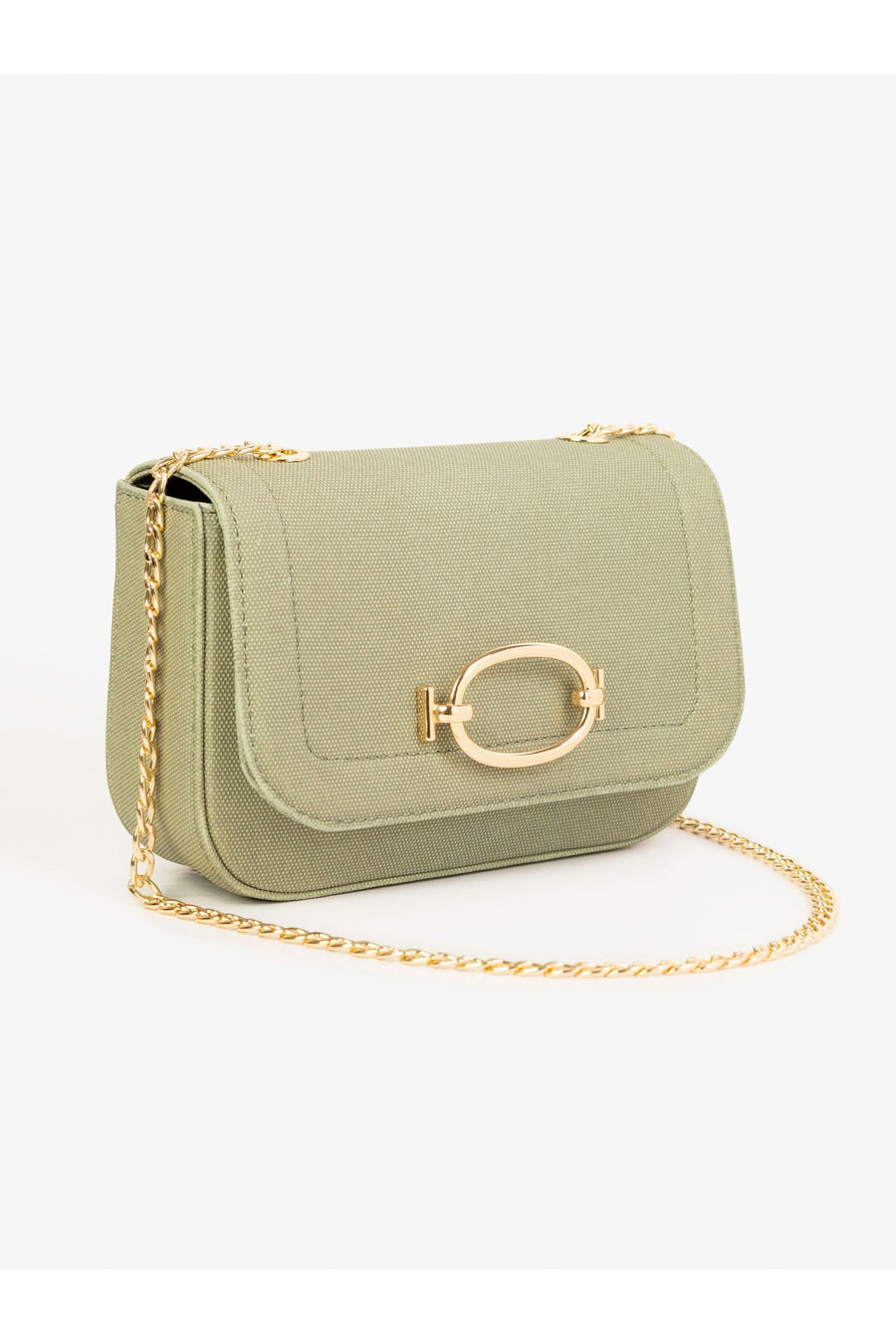 Elegant Textured Handbag In Green Rexine For Everyday Elegance