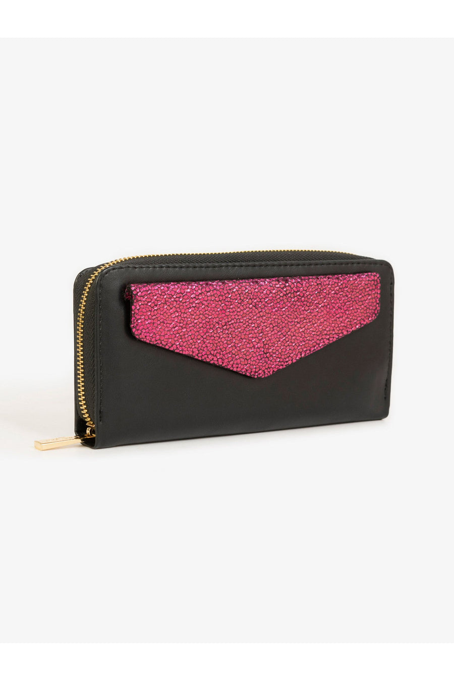 Elegant Dual Tone Glitter Wallet For Everyday Use With Card Slots