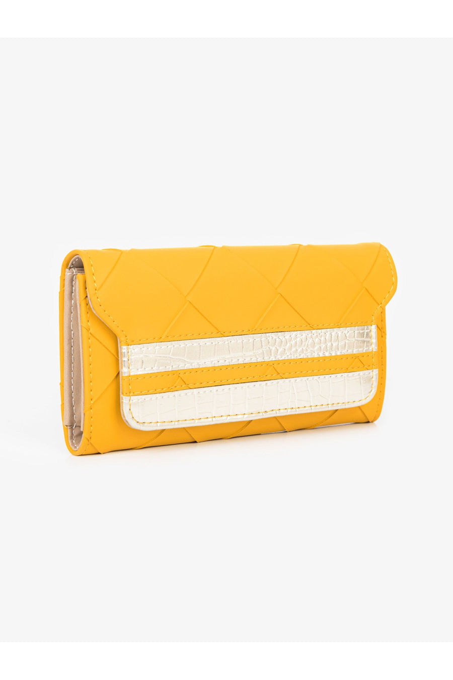 Two-Tone Textured Luxury Wallet for All Seasons